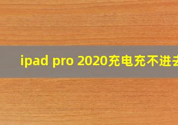 ipad pro 2020充电充不进去